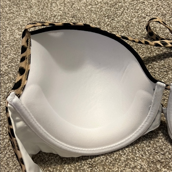 Victorias Secret Leopard Print Push-Up Swim Suit Top - Picture 4 of 9